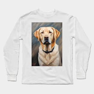 Labrador Retriever Dog Breed Oil Painting Long Sleeve T-Shirt